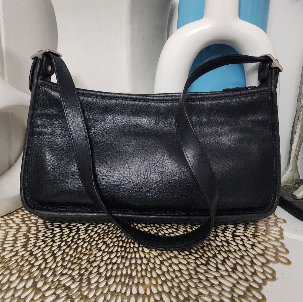 Coach Black Leather Shoulder Bag